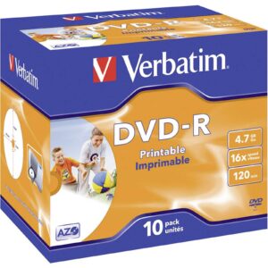 DVD-R MEDIJ VERBATIM 10PK JC P 16X 4,7GB �iroke PRINTABLE_0