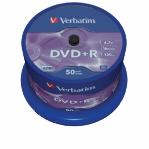 DVD+R MEDIJ VERBATIM 50PK CB 16X 4,7GB na post MATT SILVER_0