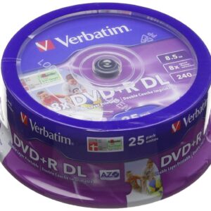 DVD+R MEDIJ VERBATIM 25PK DL P 8X 8,5GB PRIN DL PRINTABLE CB_0