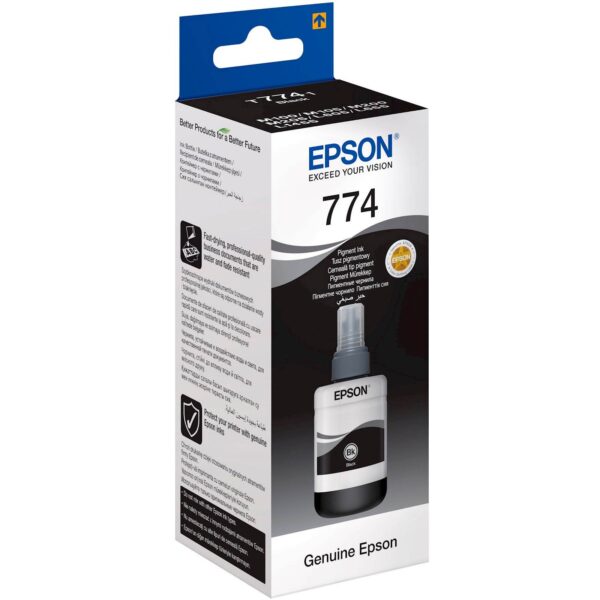 Tinta EPSON EcoTank ITS T7741 Pigment Black 140ml_0