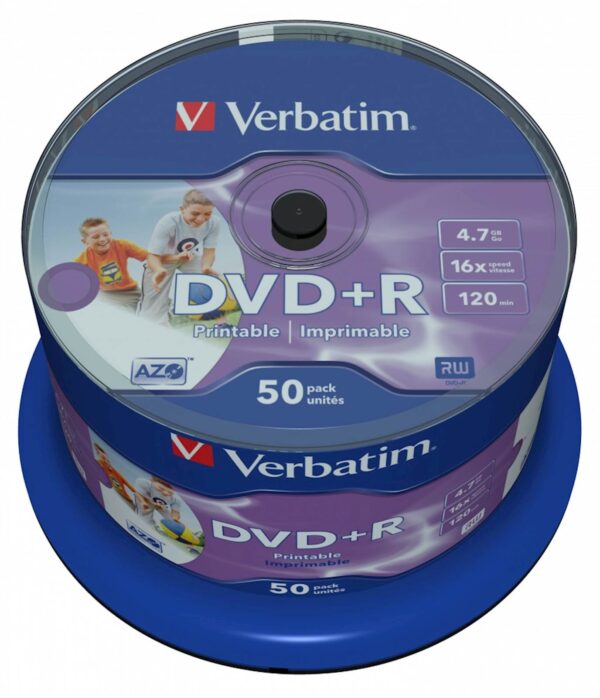 DVD+R MEDIJ VERBATIM 50PK PR. 16X 4,7BG Printable_0