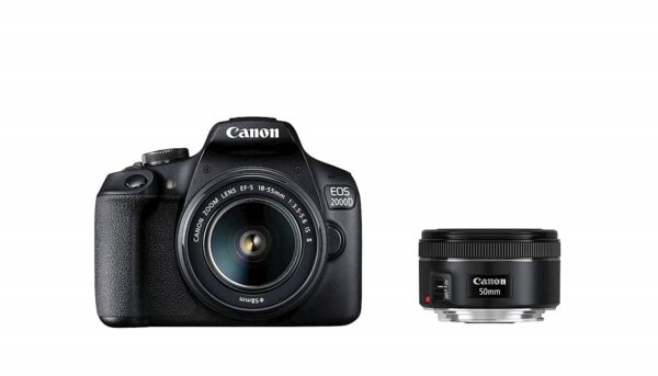 Fotoaparat CANON EOS2000D +1855IS + EF50 1,8_0