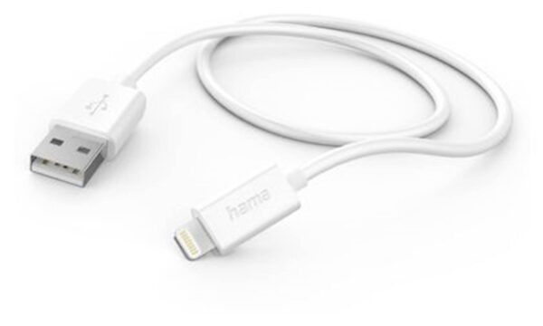 Kabl za punjenje HAMA, USB-A-Lightning, 1m, bijeli_0