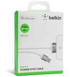 BELKIN MIXIT 30-Pin to USB, 2.1A ChargeSync Cable, 2M, WHITE_0