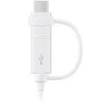 SAMSUNG Data Cable Combo (2 in 1, USB Type-C & Micro USB, 1.5 m) - White_0