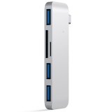 Satechi Type-C USB 3.0 3-in-1 Combo Hub Silver (ST-TCUHS)_0