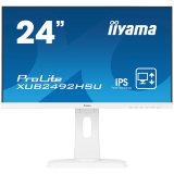 IIYAMA Monitor Prolite, 24" WHITE, ETE ULTRA SLIM LINE , 1920x1080, ETE IPS-panel, 13cm Height Adj. Stand, Pivot, 250 cd/m², Speakers, VGA, HDMI, DisplayPort, 4ms (23,8" VIS)_0