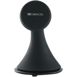 Canyon CH-6 Car Holder for Smartphones,magnetic suction function ,with 2 plates(rectangle/circle), black ,97*67.5*107mm 0.068kg_0