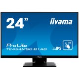IIYAMA Monitor 24" PCAP 10-Points Touch Screen, Anti Glare coating, 1920 x 1080, IPS-panel, Slim Bezel, Speakers, VGA, HDMI, Height Adjust., 250 cd/m2, USB 3.0-Hub (2xOut), 1000:1 Static Contrast, 5ms, USB Touch Interface_0