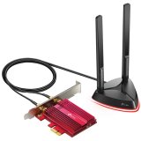 TP-Link AX3000 WiFi 6 Bluetooth 5.0 PCIe adapter. Up to 2400Mbps, 802.11AX Dual Band Wireless Adapter with MU-MIMO, OFDMA, Ultra-Low Latency, Supports Windows 10 (64bit)_0