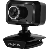 CANYON C1, Enhanced 1.3 Megapixels resolution webcam with USB2.0 connector, viewing angle 40°, cable length 1.25m, Black, 49.9x46.5x55.4mm, 0.065kg_0