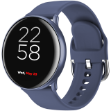 CANYON Marzipan SW-75, Smart watch, 1.22inches IPS full touch screen, aluminium+plastic body,IP68 waterproof, multi-sport mode with swimming mode, compatibility with iOS and android,Blue with extra blue leather belt, Host: 41.5x11.6mm, Strap: 240x20mm_0