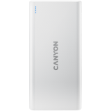 CANYON PB-106, Power bank 10000mAh Li-poly battery, Input 5V/2A, Output 5V/2.1A(Max), USB cable length 0.3m, 140*68*16mm, 0.24Kg, White_0