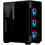 CORSAIR iCUE 220T RGB Tempered Glass Mid-Tower Smart Case — Black_0