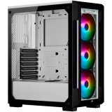 CORSAIR iCUE 220T RGB Tempered Glass Mid-Tower Smart Case — White_0