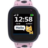 CANYON Sandy KW-34, Kids smartwatch, 1.44 inch colorful screen, GPS function, Nano SIM card, 32+32MB, GSM(850/900/1800/1900MHz), 400mAh battery, compatibility with iOS and android, Pink, host: 52.9*40.3*14.8mm, strap: 230*20mm, 42g_0