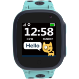 CANYON Sandy KW-34, Kids smartwatch, 1.44 inch colorful screen, GPS function, Nano SIM card, 32+32MB, GSM(850/900/1800/1900MHz), 400mAh battery, compatibility with iOS and android, Blue, host: 52.9*40.3*14.8mm, strap: 230*20mm, 42g_0