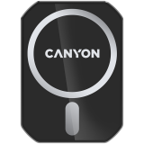 CANYON CH-15, Magnetic car holder and wireless charger, C-15-01, 15W，Input: USB-C: 5V/2A, 9V/3A;Output: 5W, 7.5W, 10W, 15W;83*60*8.15mm,0.147kg,black_0