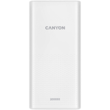 CANYON PB-2001, Power bank 20000mAh Li-poly battery, Input 5V/2A , Output 5V/2.1A(Max) , 144*69*28.5mm, 0.440Kg, white_0