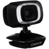 CANYON C3, 720P HD webcam with USB2.0. connector, 360° rotary view scope, 1.0Mega pixels, Resolution 1280*720, viewing angle 60°, cable length 2.0m, Black, 62.2x46.5x57.8mm, 0.074kg_0