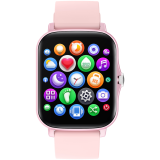 CANYON Barberry SW-79, Smart watch, 1.69inches TFT full touch screen, Zinic+plastic body, IP67 waterproof, multi-sport mode, compatibility with iOS and android, Pink body with Pink silicon belt, Host: 44.4*36*9.2mm, Strap: 230x20mm, 47g_0