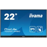 IIYAMA Monitor 21,5" OGS-PCAP 10P Touch, 1920x1080, IPS-slim panel design, VGA, HDMI, DisplayPort, 250cd/m² (with touch), 7ms, bookstand_0