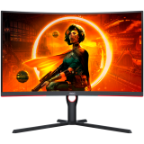 AOC Monitor LED CQ32G3SU/BK Gaming 31.5" VA 2560x1440 at 165Hz, 3000:1, 1ms, Ergonomic, Speakers, 3y Curved_0