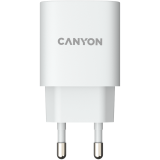 CANYON H-20, PD 20W Input: 100V-240V, Output: 1 port charge: USB-C:PD 20W (5V3A/9V2.22A/12V1.67A) , Eu plug, Over- Voltage , over-heated, over-current and short circuit protection Compliant with CE RoHs,ERP. Size: 80*42.3*30mm, 55g, White_0