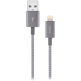 Moshi Integra USB-A Charge/Sync Cable w Lightning Connector (0.25 m) - Titanium Gray_0