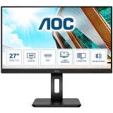 AOC Monitor LED Q27P2CA 27" USB-C, 2560x1440, IPS, 4 ms, 75Hz, HDMI, DP, USB-C 3.2 x 1 (DP alt mode, upstream, power delivery up to 65 W), Full Ergonomic, 3y_0