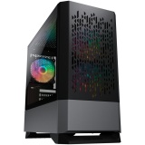 COUGAR | MG140 Air RGB Black | PC Case | Mini Tower / Air Vents Front Panel / 3 x ARGB Fans / 4mm TG Left Panel_0