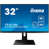 Iiyama ProLite XUB3293UHSN-B1LED monitor 31.5" 3840 x 2160 4K @ 60 Hz IPS 350 cd/m² 1000:1 4 ms HDMI DisplayPort USB-C speakers matte black XUB3293UHSN-B1 13710585000_0