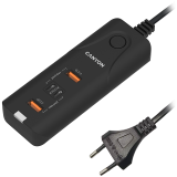 CANYON H-10, Wall charger. CNE-CHA10B Input: 100-240V~50/60Hz 1.0A Max Output1/Output2: DC USB-A QC3.0 5.0V/3.0A,9.0V/2.0A,12.0V/1.5A 18.0W(Max)USB-C PD 5.0V/3.0A,9.0V/2.22A,12.0V/1.67A 20.0W(Max)USB-A+C 5.0V/3.0A 15.0W(Max)Total Power: 40.0W_0