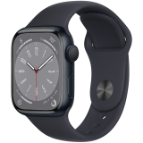 Apple Watch S8 GPS 41mm Midnight Aluminium Case with Midnight Sport Band - Regular_0
