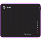 Lorgar Main 315, Gaming mouse pad, High-speed surface, Purple anti-slip rubber base, size: 500mm x 420mm x 3mm, weight 0.39kg_0