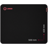 Lorgar Main 325, Gaming mouse pad, Precise control surface, Red anti-slip rubber base, size: 500mm x 420mm x 3mm, weight 0.4kg_0