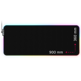 Lorgar Steller 919, Gaming mouse pad, High-speed surface, anti-slip rubber base, RGB backlight, USB connection, Lorgar WP Gameware support, size: 900mm x 360mm x 3mm, weight 0.635kg_0