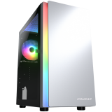 COUGAR | Purity RGB White | PC Case | Mini Tower / TG Front Panel with ARGB strip / 1 x ARGB Fan / 3mm TG Left Panel_0