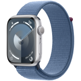 Apple Watch S9 GPS 45mm Silver Alu Case w Winter Blue Sport Loop_0