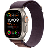 Apple Watch Ultra2 Cellular, 49mm Titanium Case w Indigo Alpine Loop - Small_0