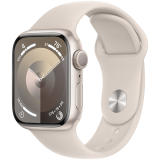 Apple Watch S9 GPS 41mm Starlight Alu Case w Starlight Sport Band - S/M_0