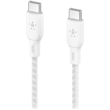 BELKIN 100w USB-C to USB-C Braided Cable 2M White_0