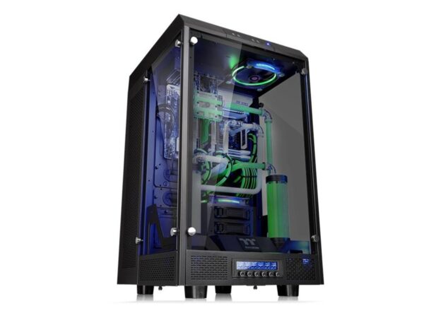 Thermaltake The Tower 900 Full tower, tempered glass 2x 140mm Turbo fan_0