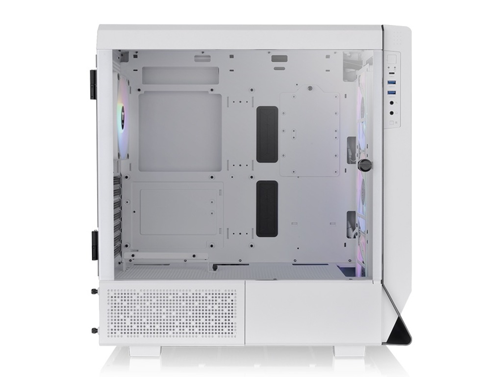 Thermaltake Ceres 500ARGB Snow Mid tower, Tempered glass 4x CT140 ARGB fan_2