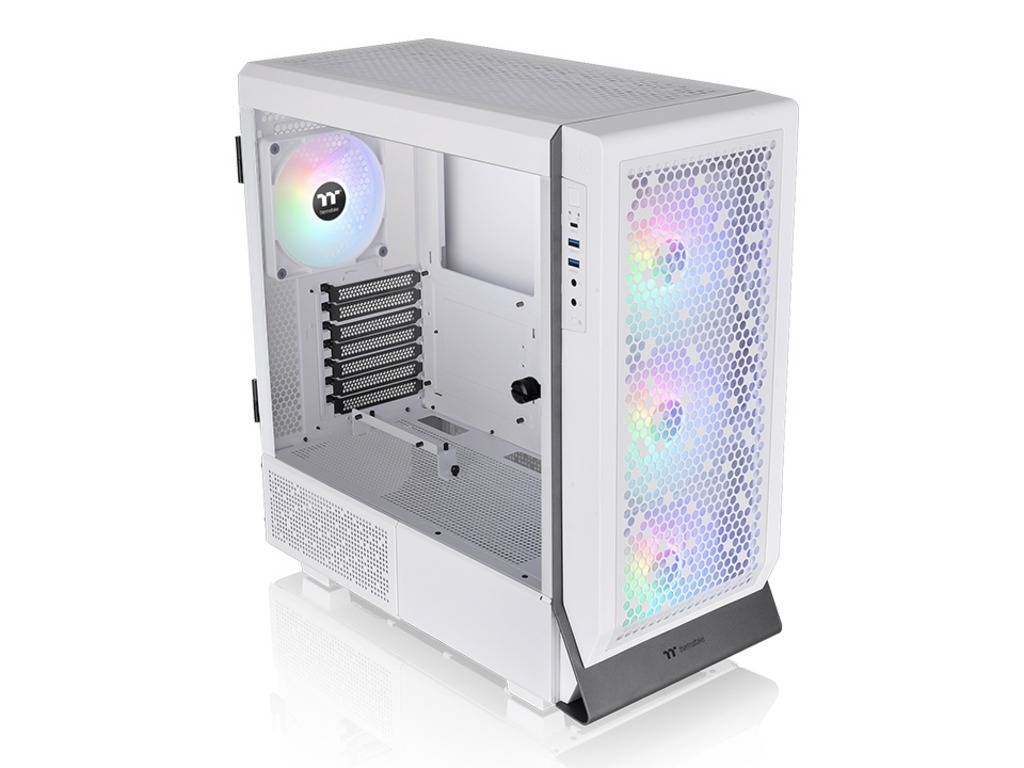 Thermaltake Ceres 500ARGB Snow Mid tower, Tempered glass 4x CT140 ARGB fan_3