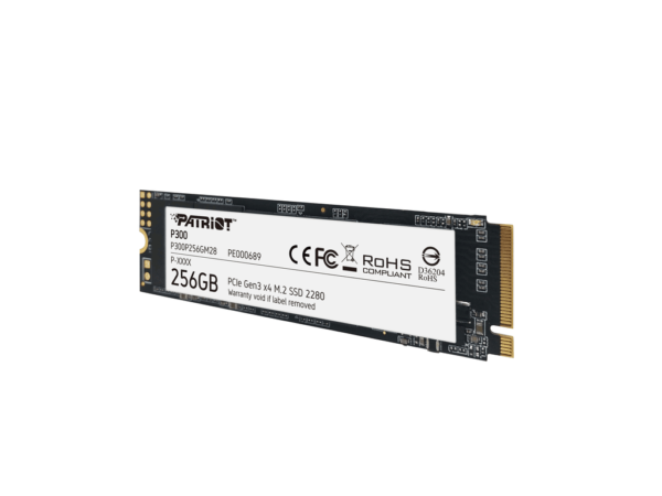 Patriot SSD 256GB M.2;P300 M.2 PCIe Gen 3 x4up to R/W : 17000/1100MB/s_0