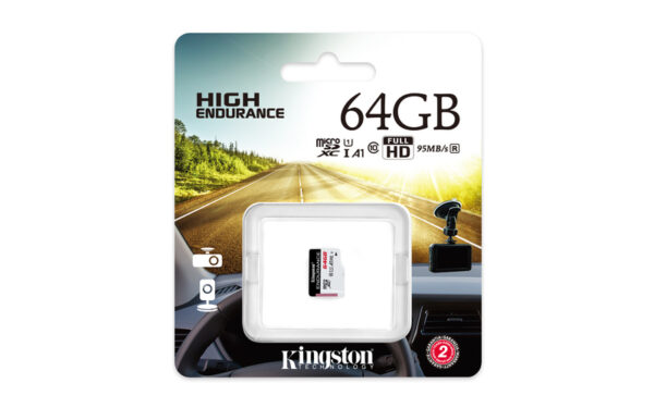 Kingston microSD 64GBHigh Endurance microSD,95MB/s,30MB/s_1