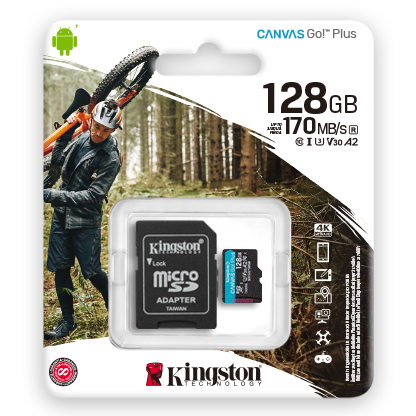 Kingston microSD 128GBCanvasGoPlusr/w:170MB/s/90MB/s,with adapter_1