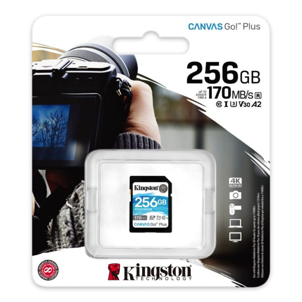 Kingston SD 256GB CanvasGoPlusSDXC;r/w:170/90MB/s_1