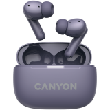 CANYON OnGo TWS-10 ANC+ENC, Bluetooth Headset, microphone, BT v5.3 BT8922F, Frequence Response:20Hz-20kHz, battery Earbud 40mAh*2+Charging case 500mAH, type-C cable length 24cm,size 63.97*47.47*26.5mm 42.5g, Purple_0